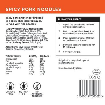Brown FIREPOT Spicy Pork Noodles