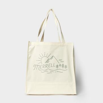 White Merrell Trailhead Canvas Tote Bag