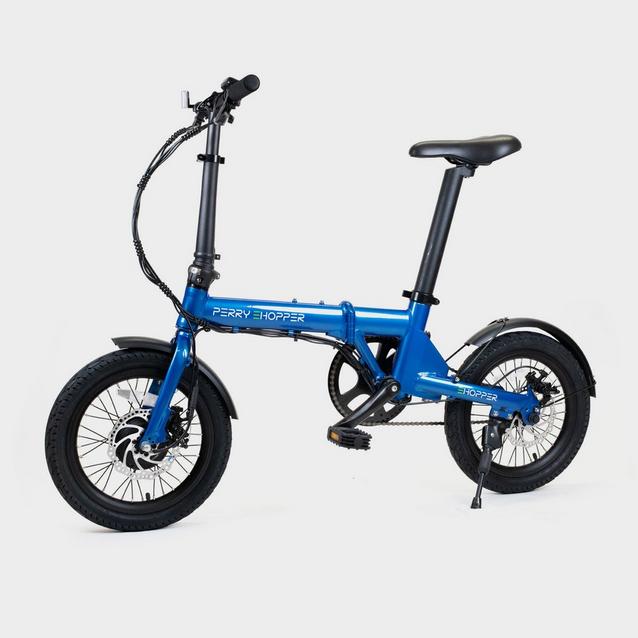 Blue PERRY EHOPPER Perry Ehopper 16 inch Folding Electric Bike image 1