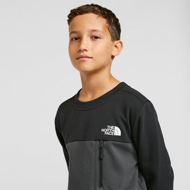 The north face on sale sweatshirt junior