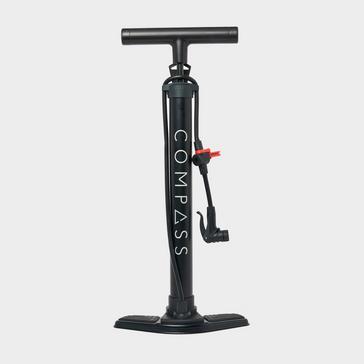 Black Compass Track Pump with Gauge