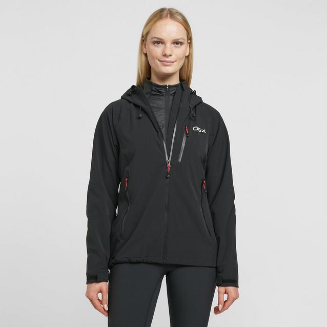 Black OEX Women's Fortitude Waterproof Jacket image 1