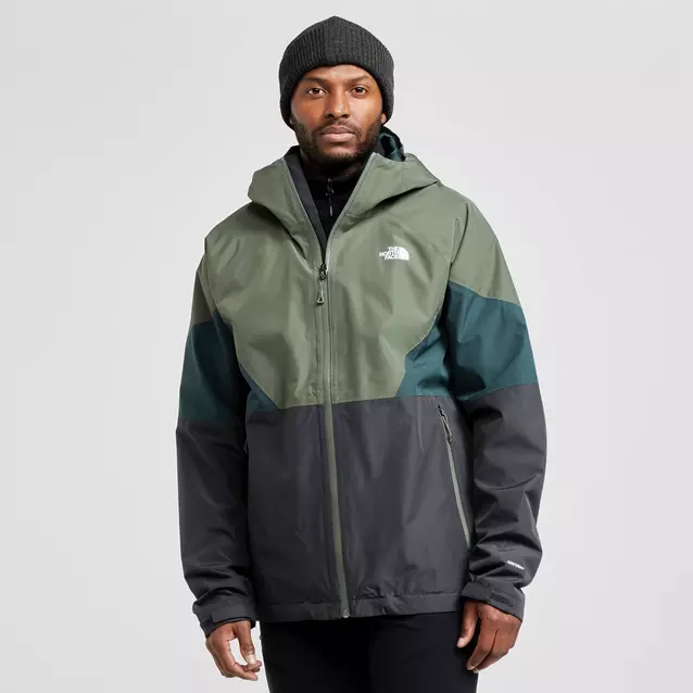 North face waterproof jacket green on sale