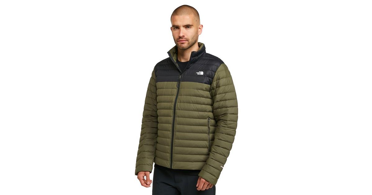 North face stretch on sale down hooded jacket