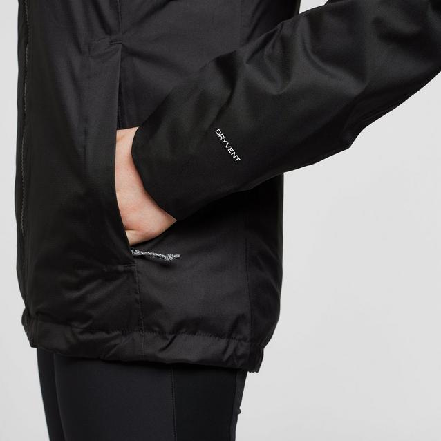 North face women's on sale quest insulated jacket black