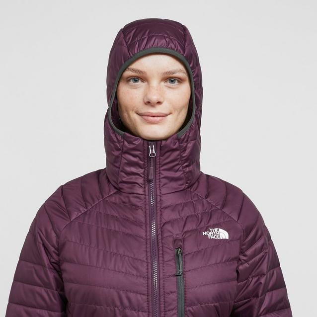 Purple north face clearance jacket womens