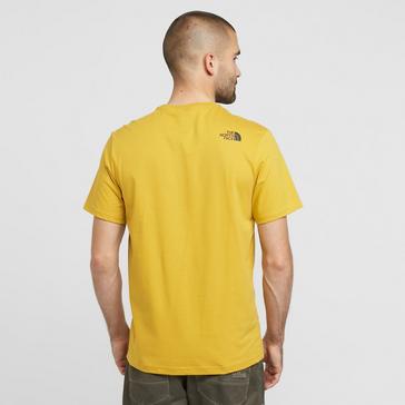 Yellow The North Face Men’s Short Sleeve Half Dome T-Shirt