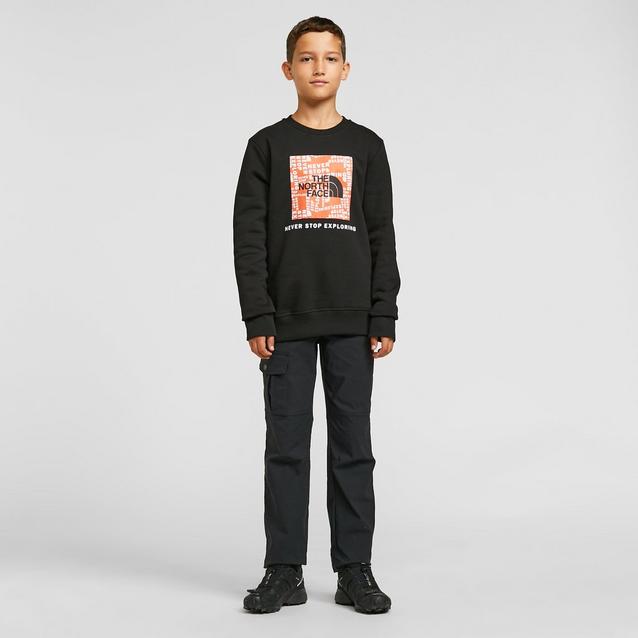 The north face box crew sweatshirt sale junior