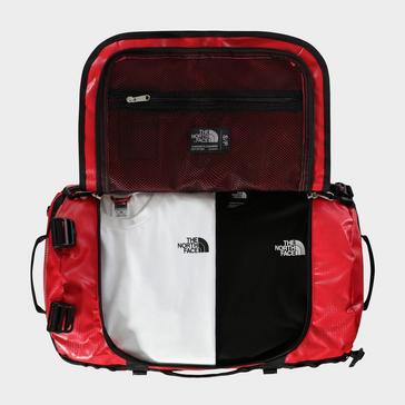 Red The North Face Base Camp Duffel Bag (Small)