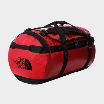 Red The North Face Base Camp Large Duffel Bag