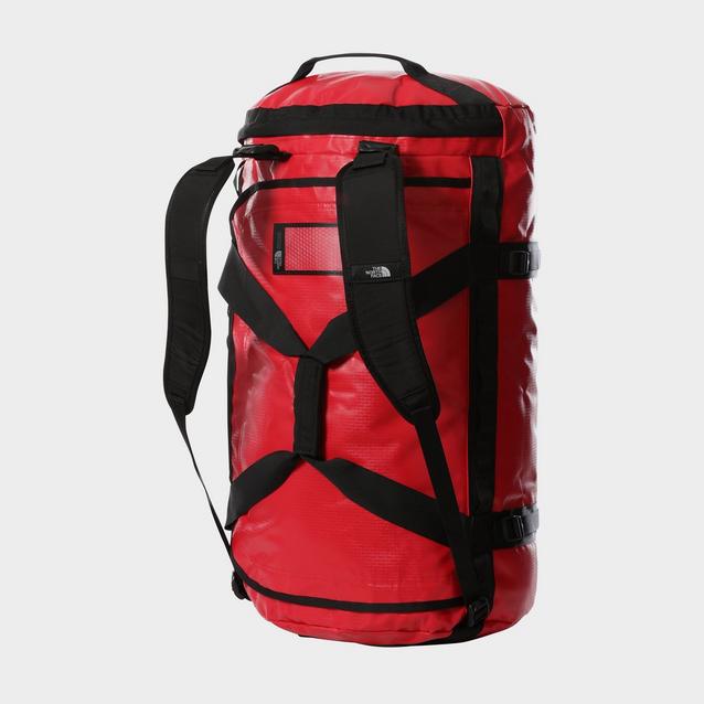 North face duffel sale bag red