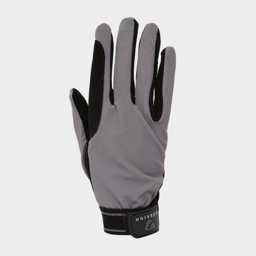 Grey Aubrion Mesh Riding Gloves