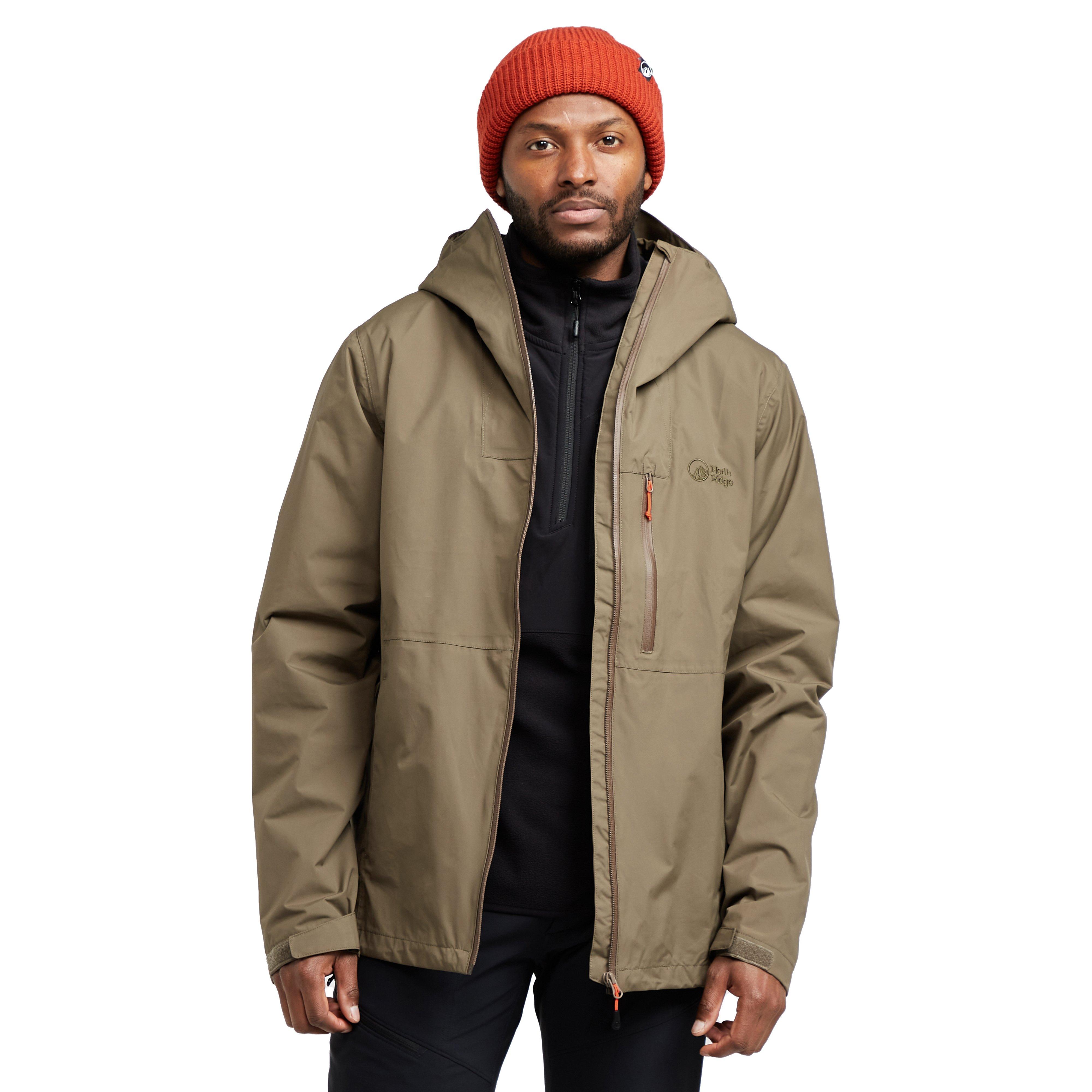 NORTH RIDGE Men’s Waterproof Comfortable Shoalwater 2.0 Jacket with Peaked Hood