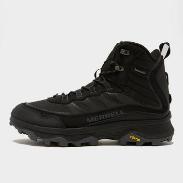 Black Merrell Men's Moab Speed Thermo Mid Waterproof Boot