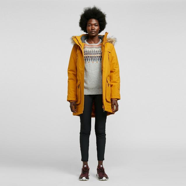 Yellow parka sales jacket womens