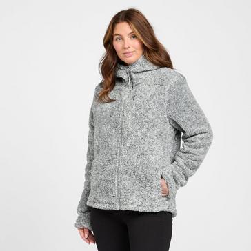 North Face Girls Plush Sherpa Full Zip Hoodie Jacket Size M 10/12
