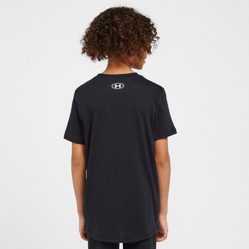 Black Under Armour Kids’ Sportstyle Left Chest Short Sleeve Tee