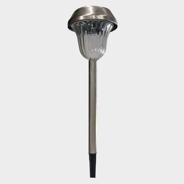 Silver HI-GEAR Solar Stake Light