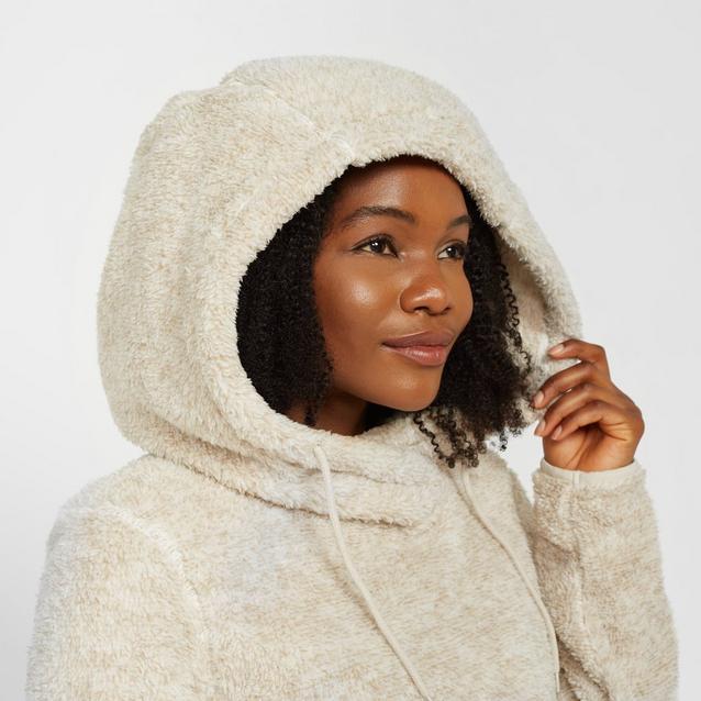 Teddy fleece hot sale hoodie women's