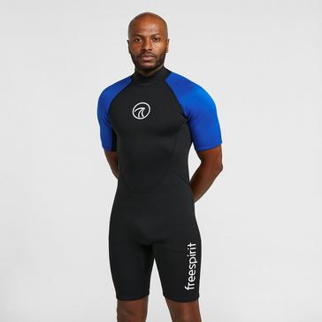 Blue Freespirit Men's Short Wetsuit