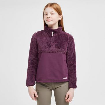 Purple Peter Storm Kids' Bobbly Half-Zip Fleece