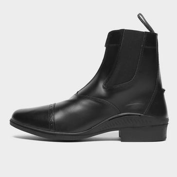 Black BROGINI Men’s Tivoli Front Zip Jodhpur Boots