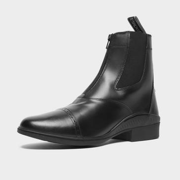 Black Brogini Men’s Tivoli Front Zip Jodhpur Boots