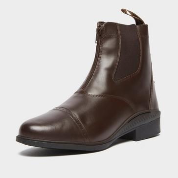 Brown Brogini Men’s Tivoli Front Zip Jodhpur Boots