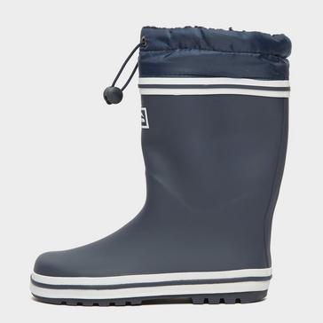 Navy Peter Storm Kids' Fleece Cuff Wellies