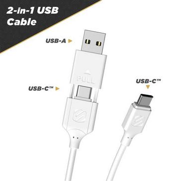 Black Scosche Strikeline 2-in-1 Charge & Sync Cable