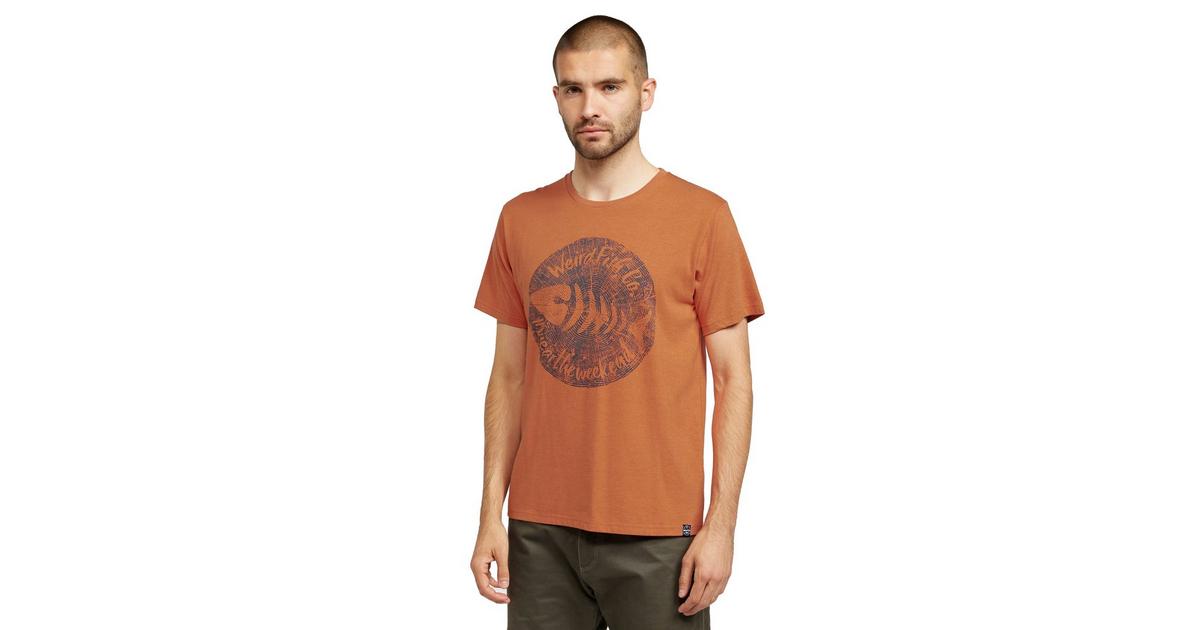 Weird Fish Men's Woodcut Tshirt Blacks