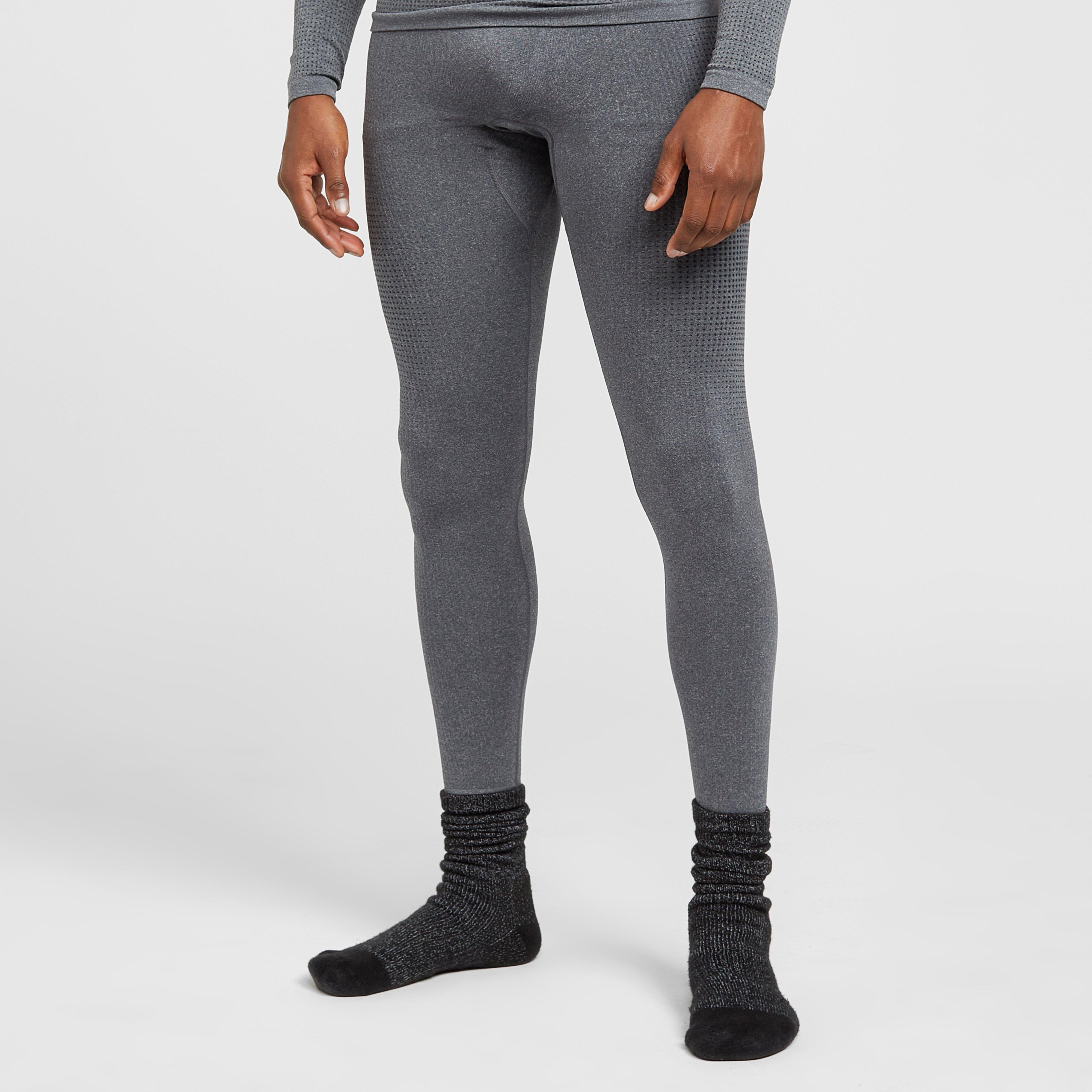 Image of Odlo Men's Performance Warm Eco Leggings - Grey/Grey, GREY/GREY