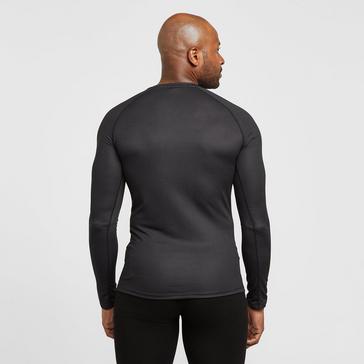 Black Odlo Men's Active F-Dry Eco Long Sleeve Base Layer Top