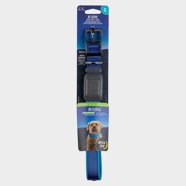 Blue Niteize Nitedog LED Rechargeable Collar Blu