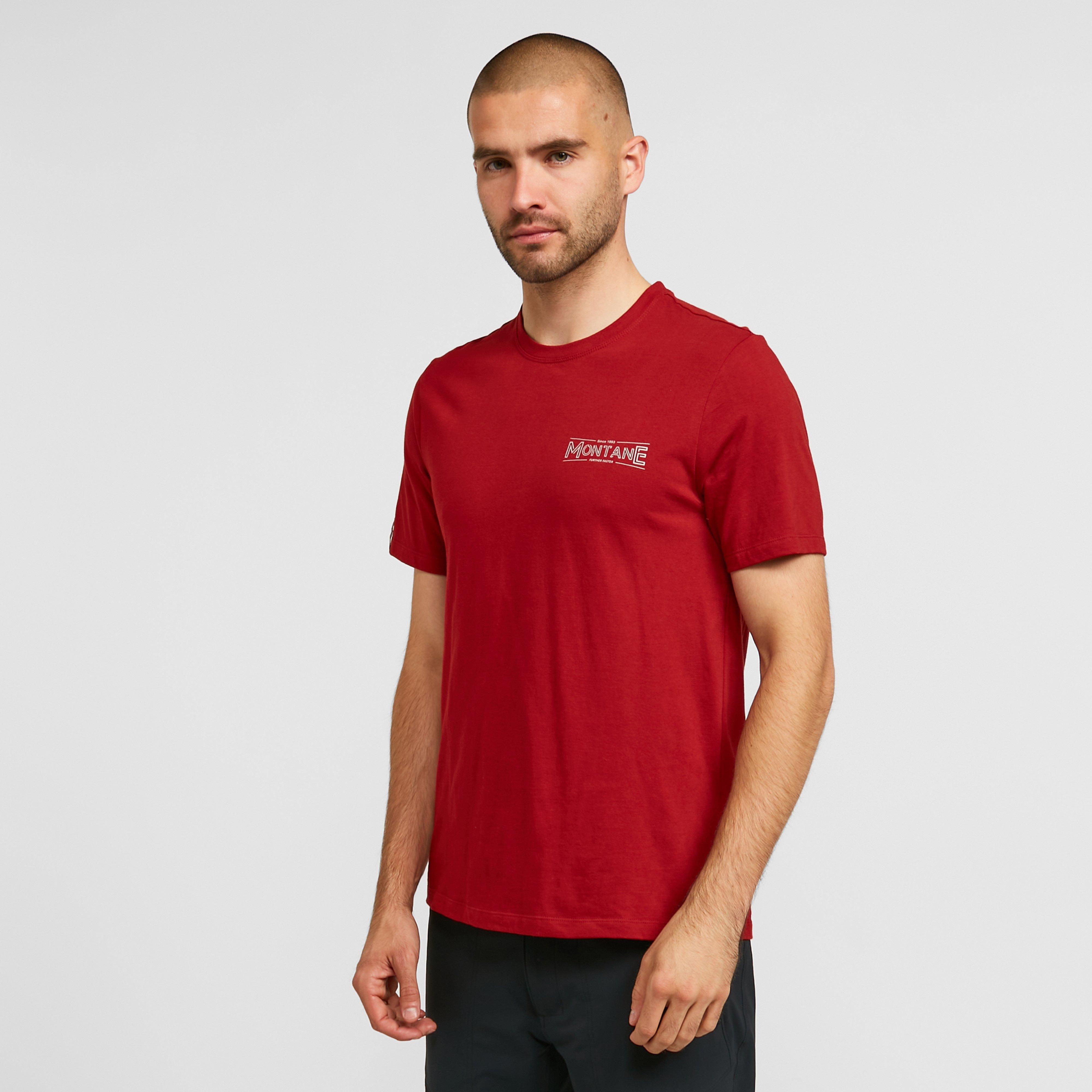 Image of Montane Men's Trace T-Shirt - Red/Red, Red/RED