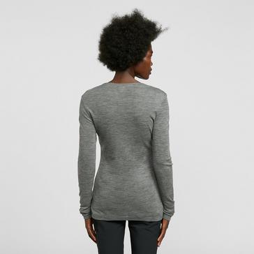 Grey Icebreaker Women's Merino 175 Everyday Long Sleeve Thermal Top