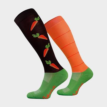 Orange COMODO Adults Novelty Fun Socks Carrots