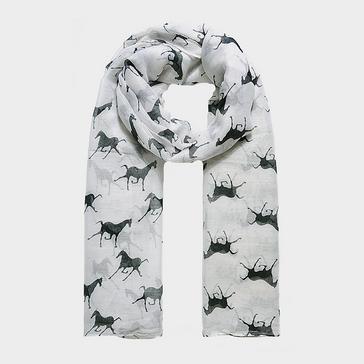 White Platinum Blaze Viscose Scarf