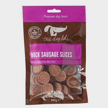 Purple Petface Dog Deli Duck Sausage Slices 100g