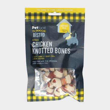 Multi Petface Doggy Bistro Chicken Knotted Bone - 8 Pack