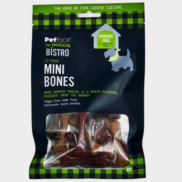 Green Petface Dogue Bistro Mini Bones 12 Pack