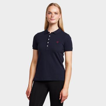 Navy Dublin Women’s Lily Cap Sleeve Polo Shirt