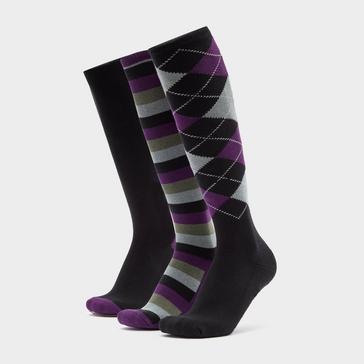 Black Dublin Socks Pack of 3