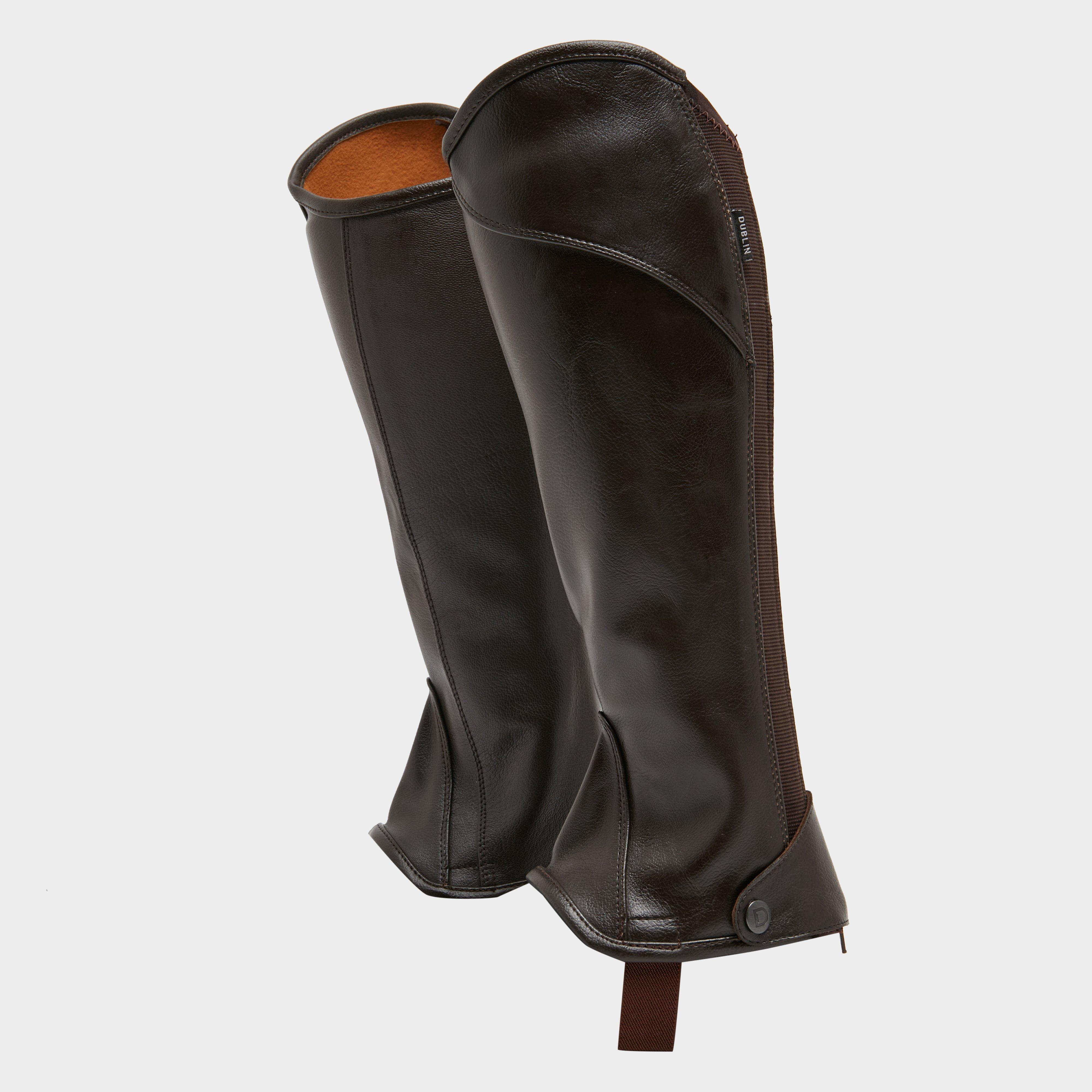 Image of Dublin Childs Stretch Fit Half Chaps Brown, HALF