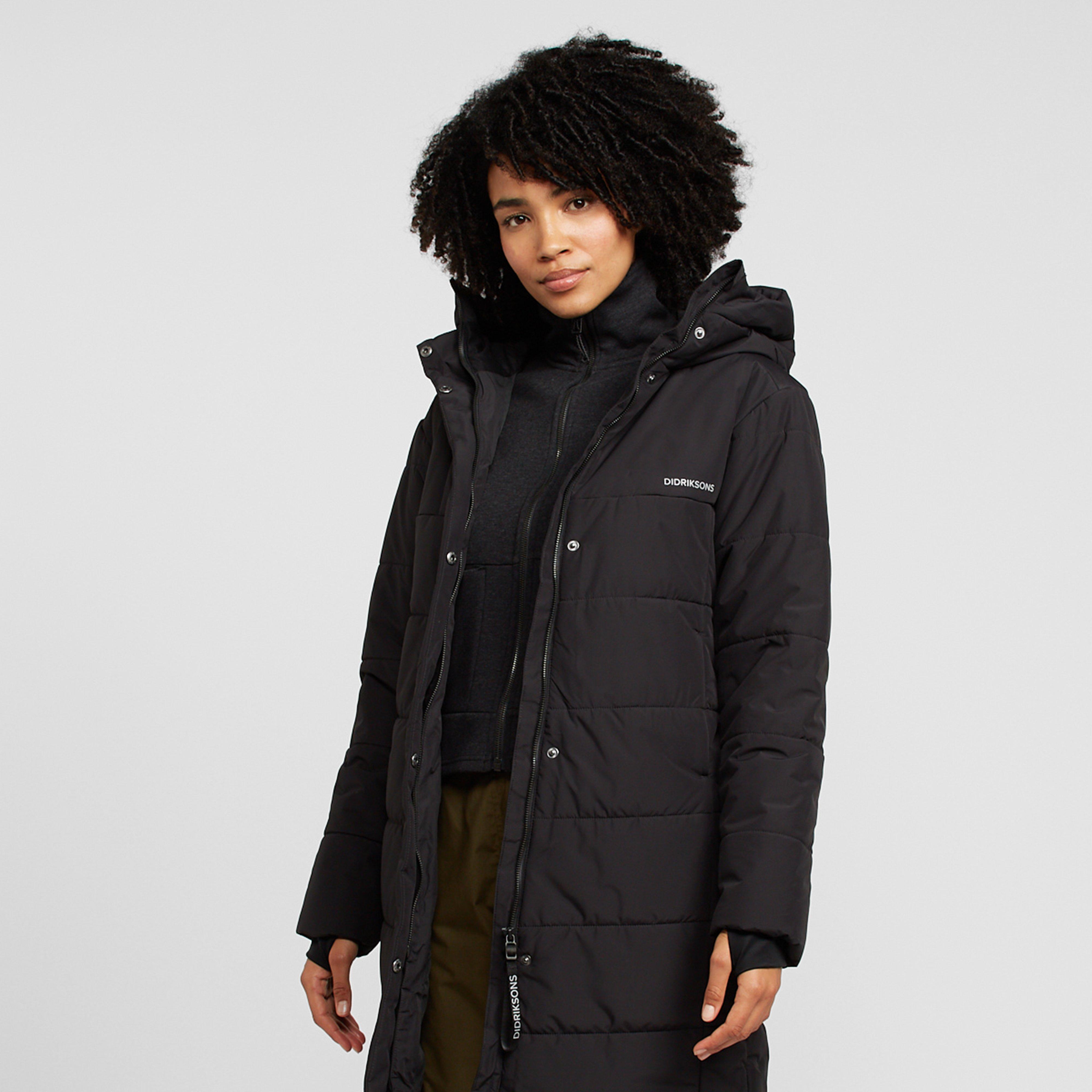 black womens parka