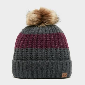 Grey Brasher Women's Stripe Beanie