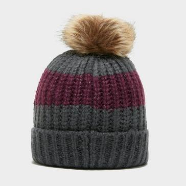 Grey Brasher Women's Stripe Beanie