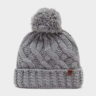 Grey, The Edge Women’s Chunky Bobble Hat