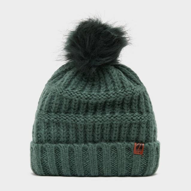 Womens green bobble store hat