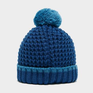 Blue Berghaus Kids’ Striped Bobble Beanie Hat